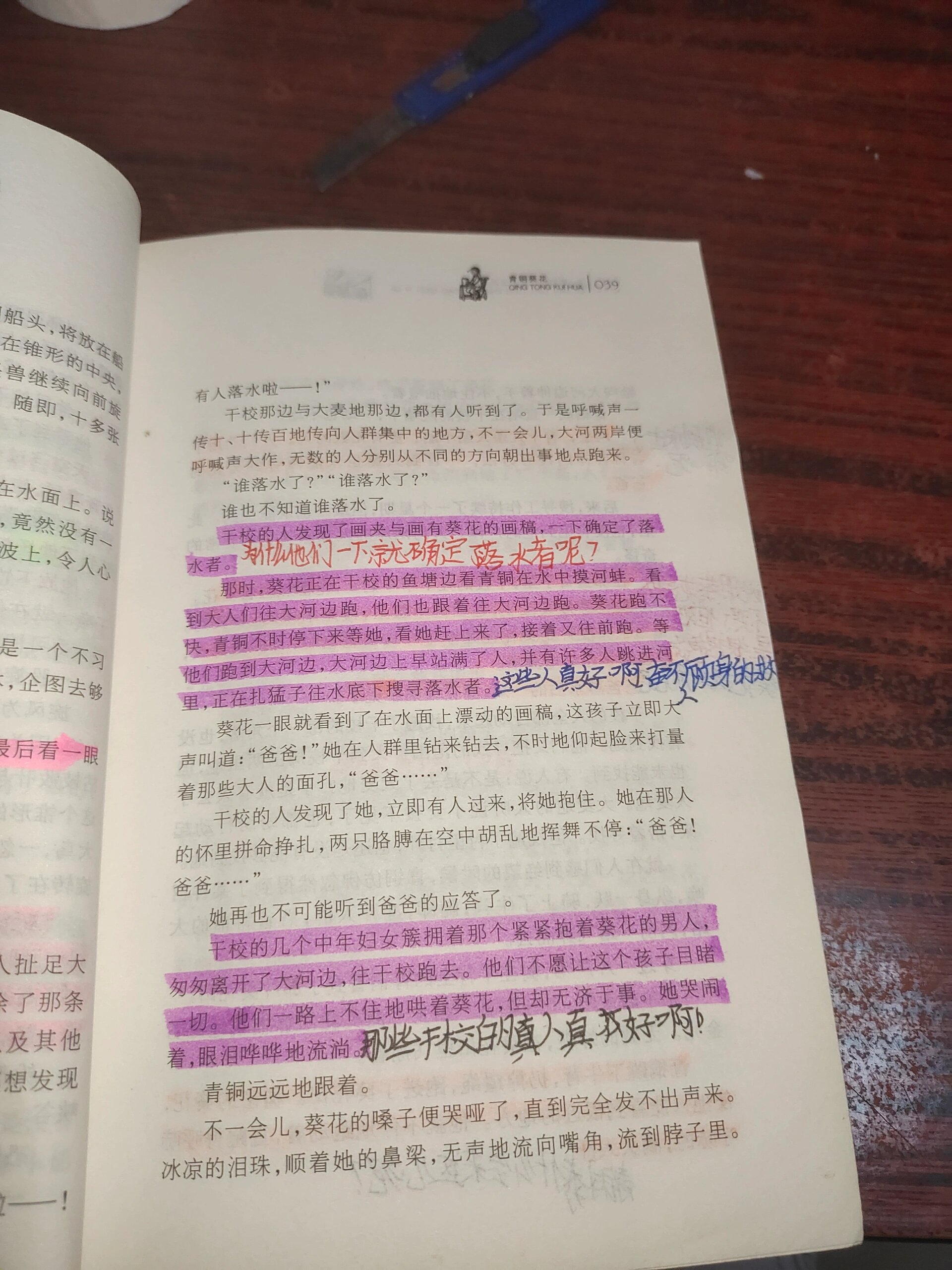 青铜葵花31~40页批注