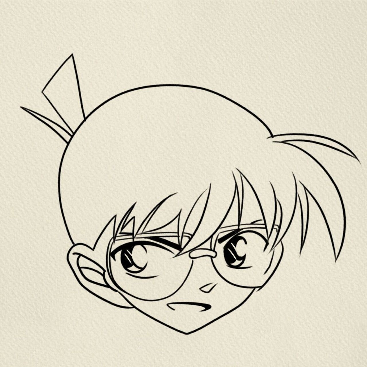 柯南简笔画(24) #简笔画教程# #简笔画# #画个简笔画# #柯南# #寻找