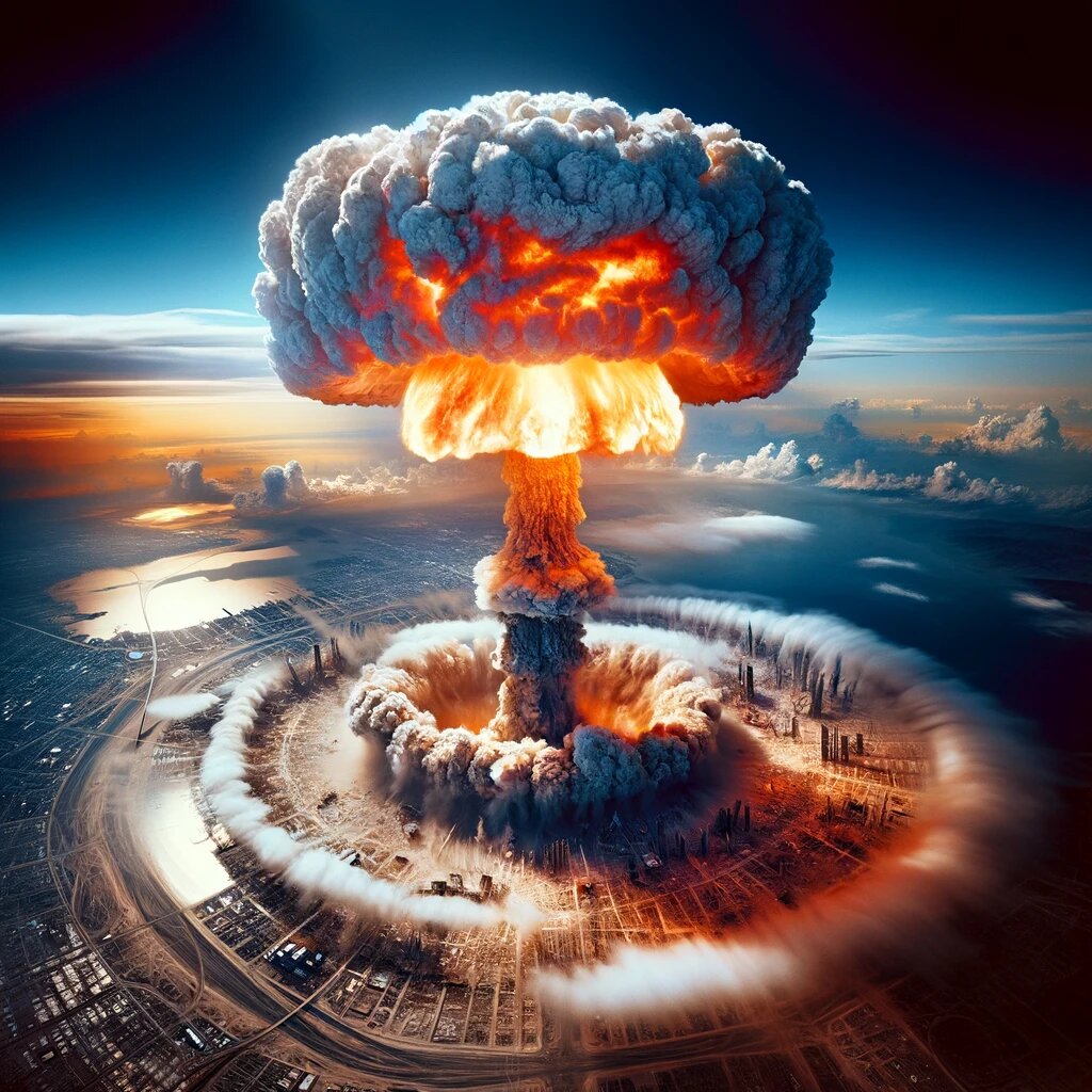 核武器爆炸蘑菇云陆地爆炸