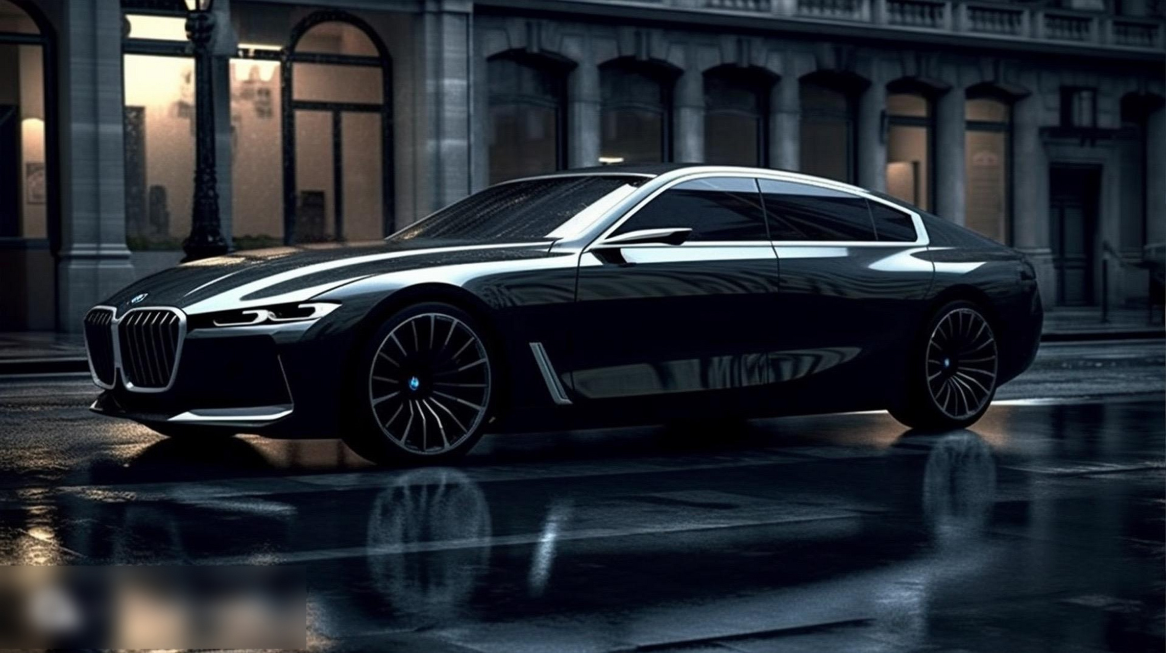 宝马9系超豪华大型轿车,修长的车身彰显运动与豪华风范.