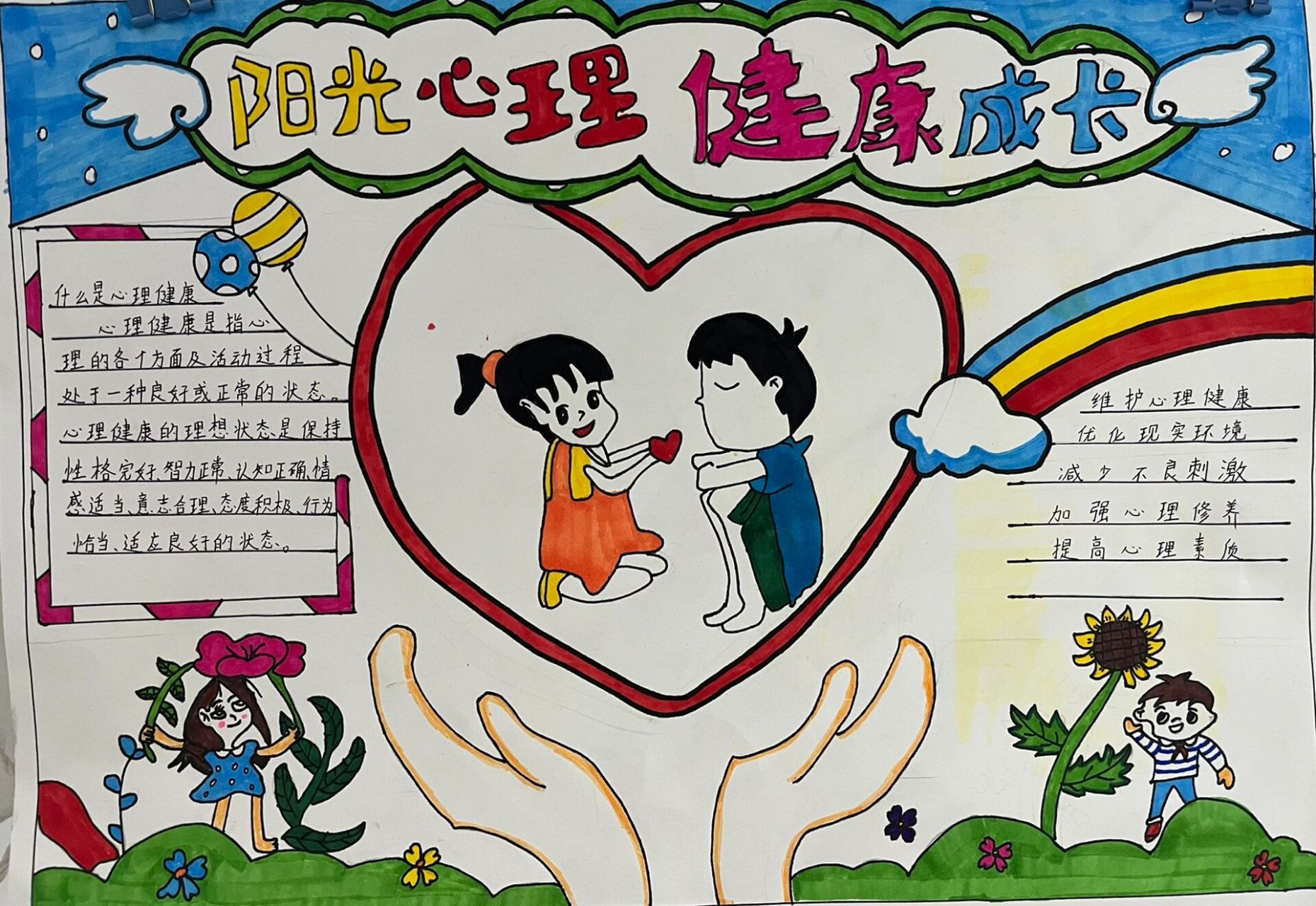 幼儿心理健康手抄报