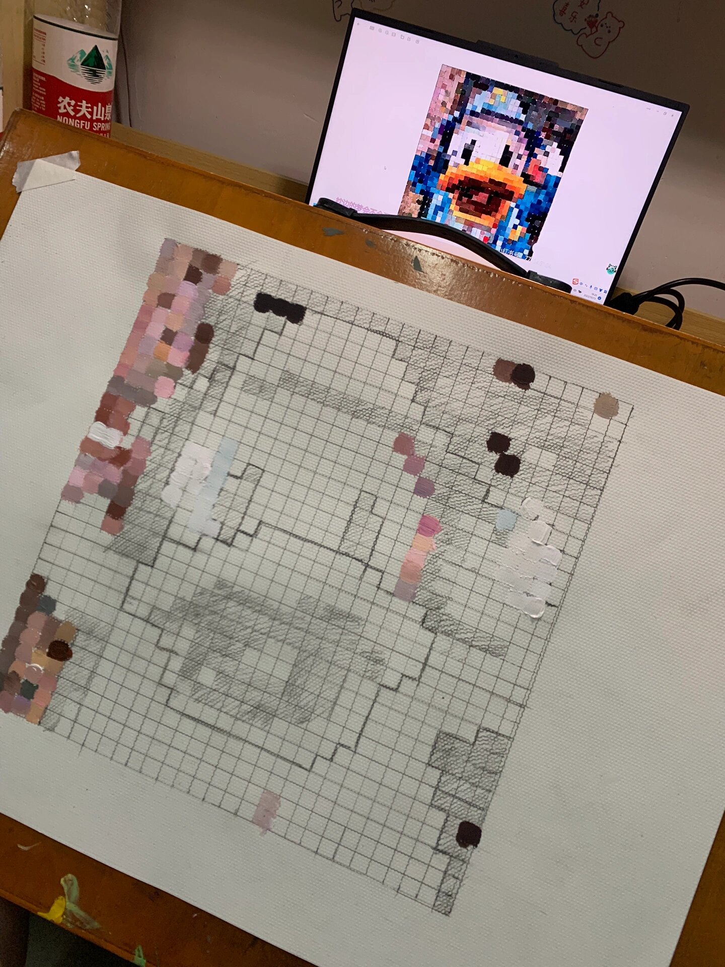 设计基础 色彩构成 空间混合 马赛克