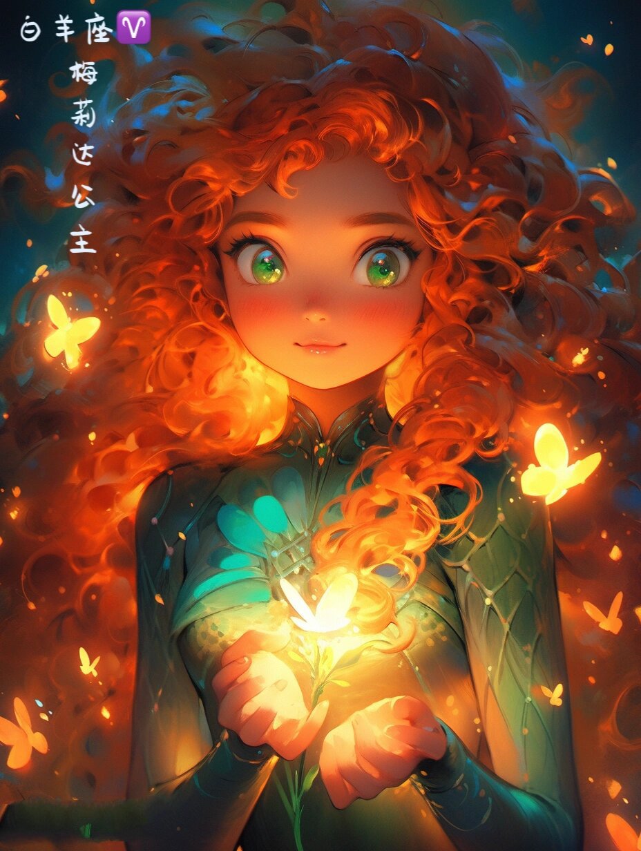 白羊座公主:《勇敢的心》中的梅莉达公主,她勇敢,果敢,擅长冒虾和