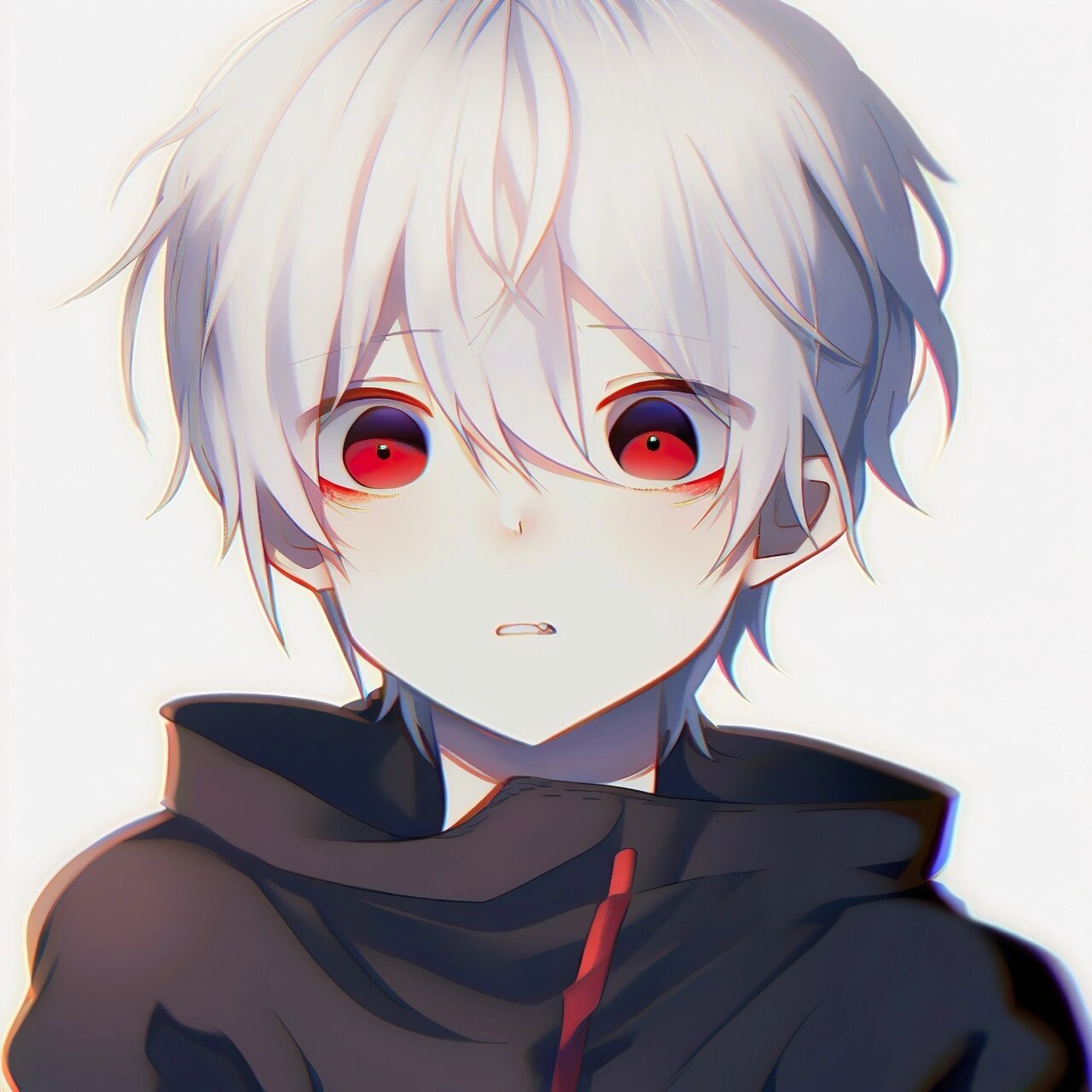 33 简单白发少年 ai作图 #ai绘画# #ai绘图# #头像# #头像分享# #男生