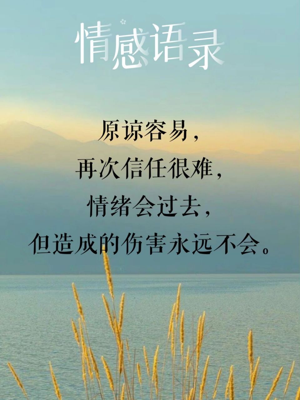 94情感语录94再次信任很难7715 95 原谅容易,再次信任很难