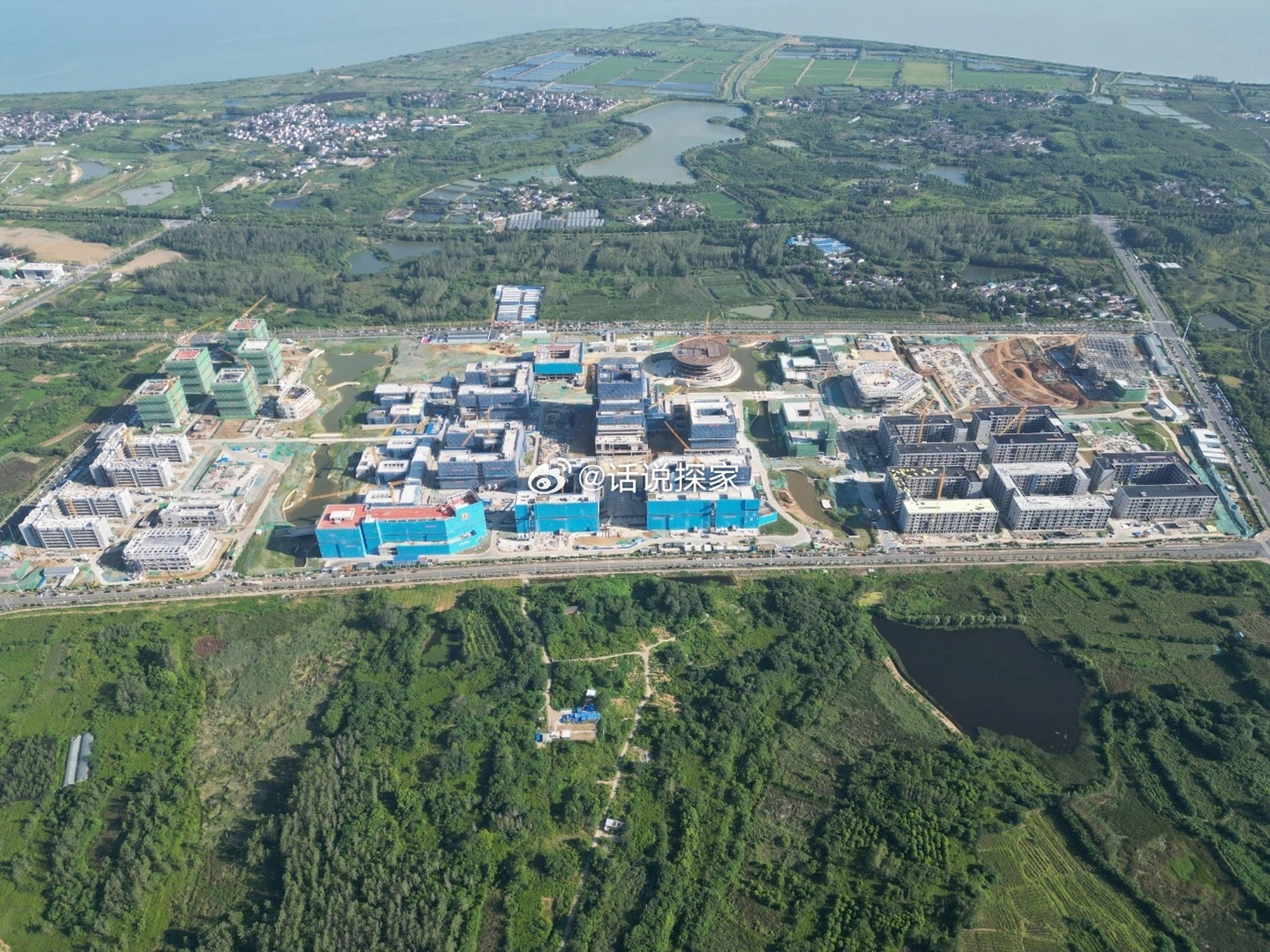 安徽大学江淮学院新校区最新消息,25栋单体二次结构完成,10栋单体二次