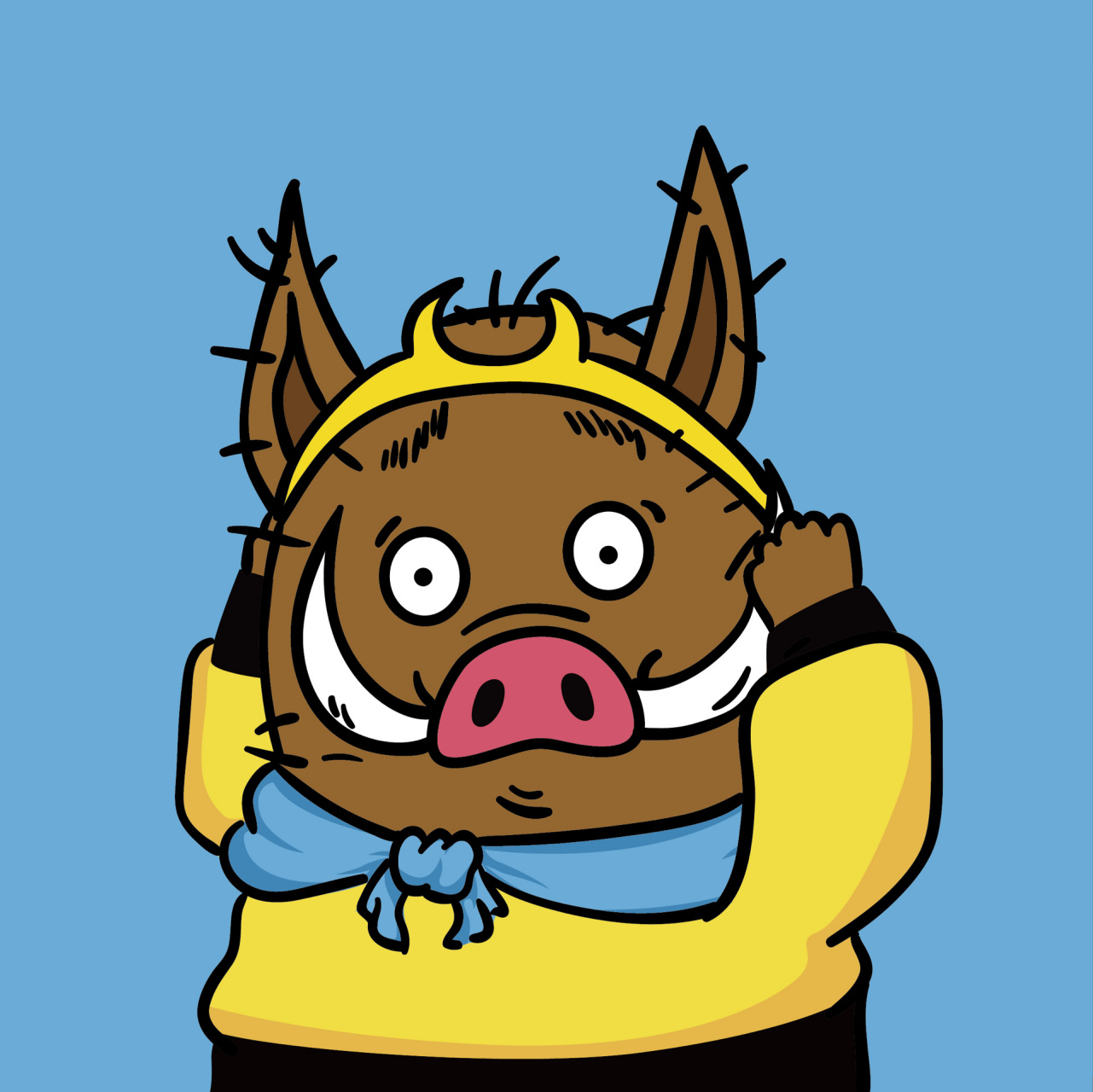 随手画了一个跟着大圣取经的小妖怪们第二弹头像已更新主页 临摹转载