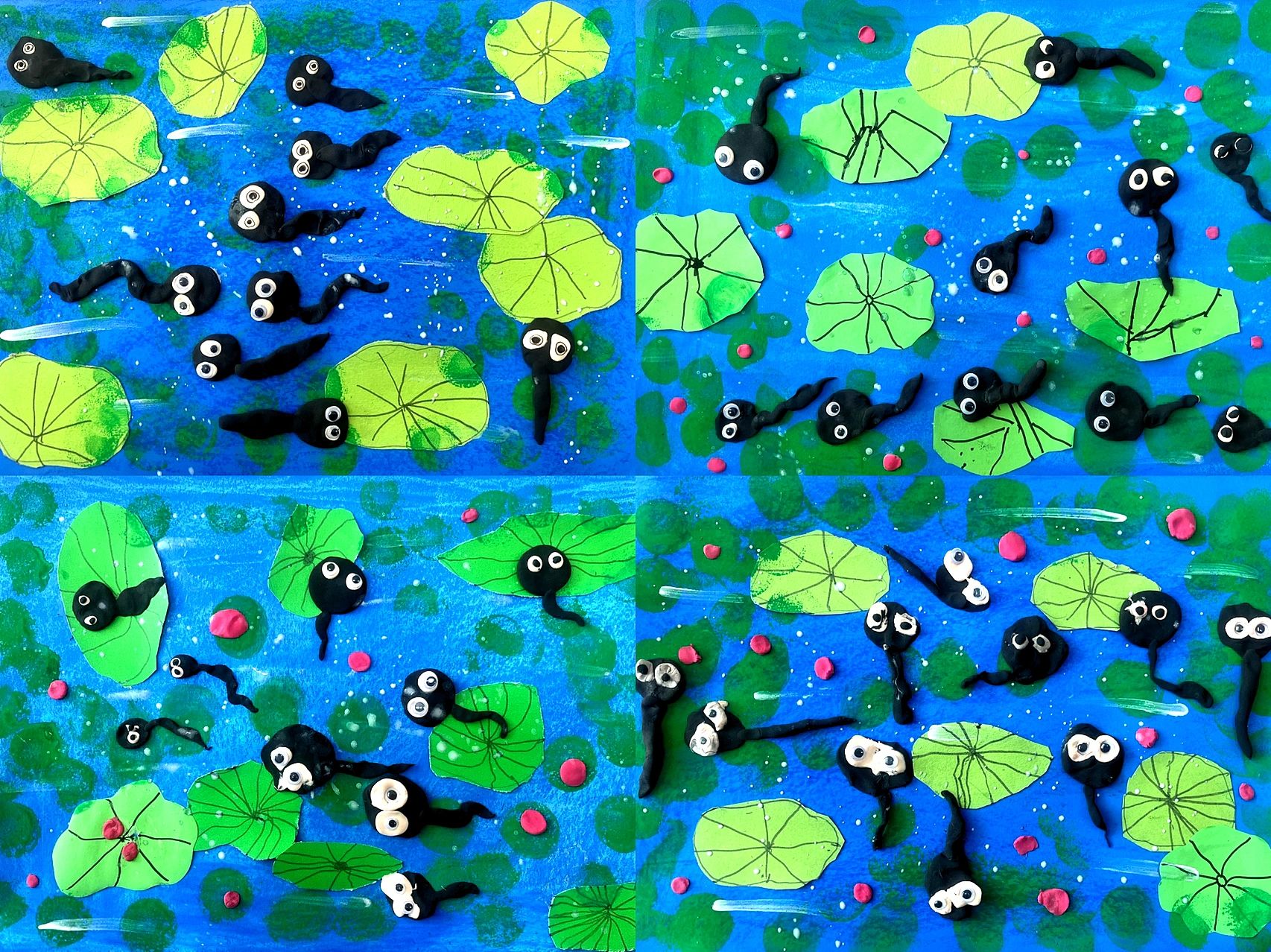 3-5岁儿童创意画《小蝌蚪