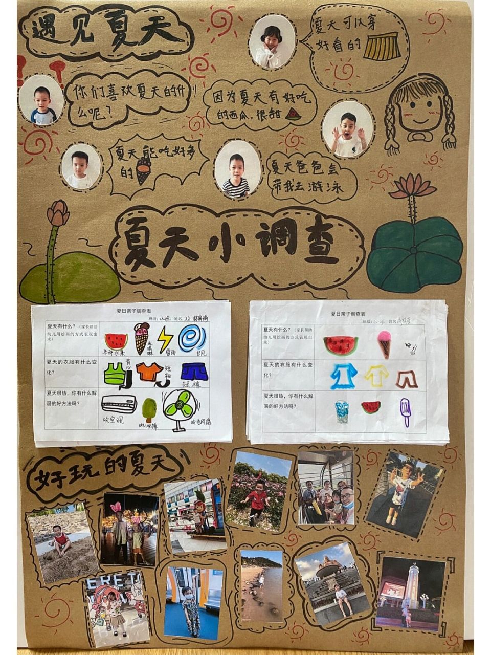 幼儿园小班主题夏天真好玩 幼儿园小班主题墙夏天真好玩