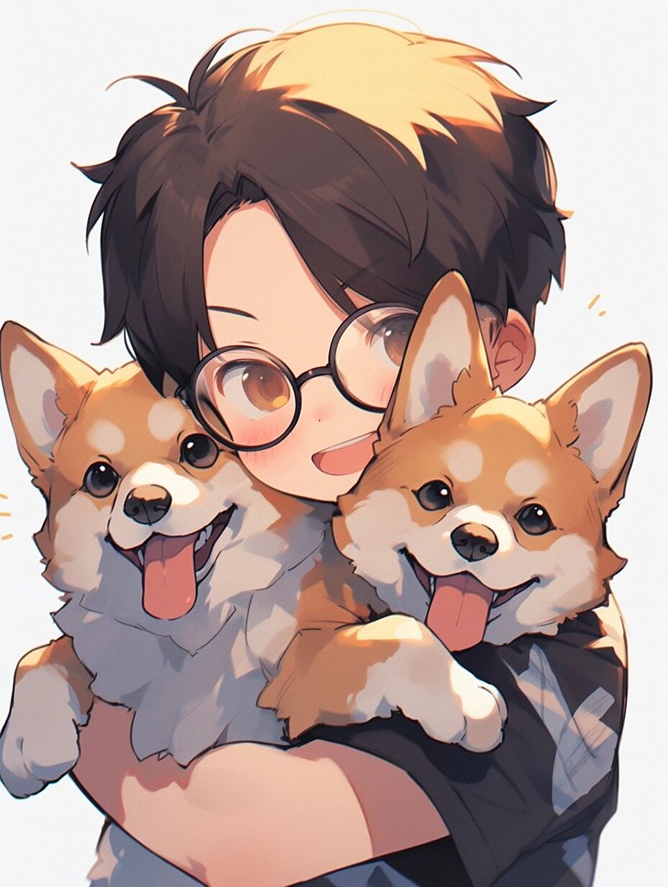 头像 | 男生和柯基崽崽的合影(q版) 所以皮卡丘的原型是柯基吗?