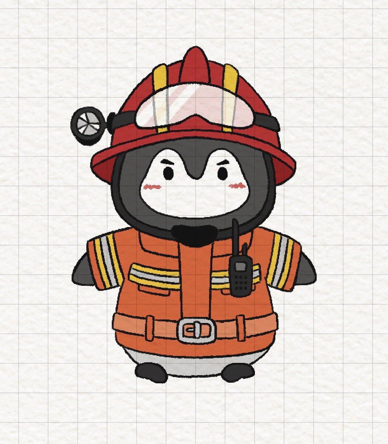 职业头像——消防员
