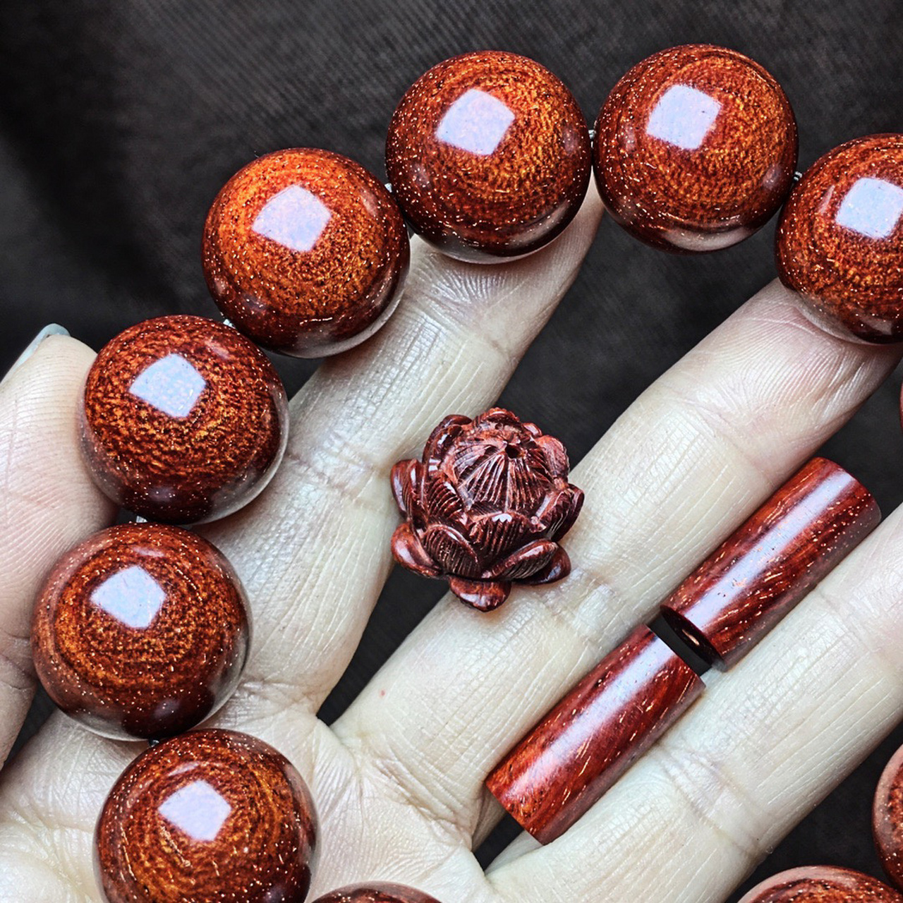 8龙鳞94精品】正宗印度小叶紫檀老料,规格:1.