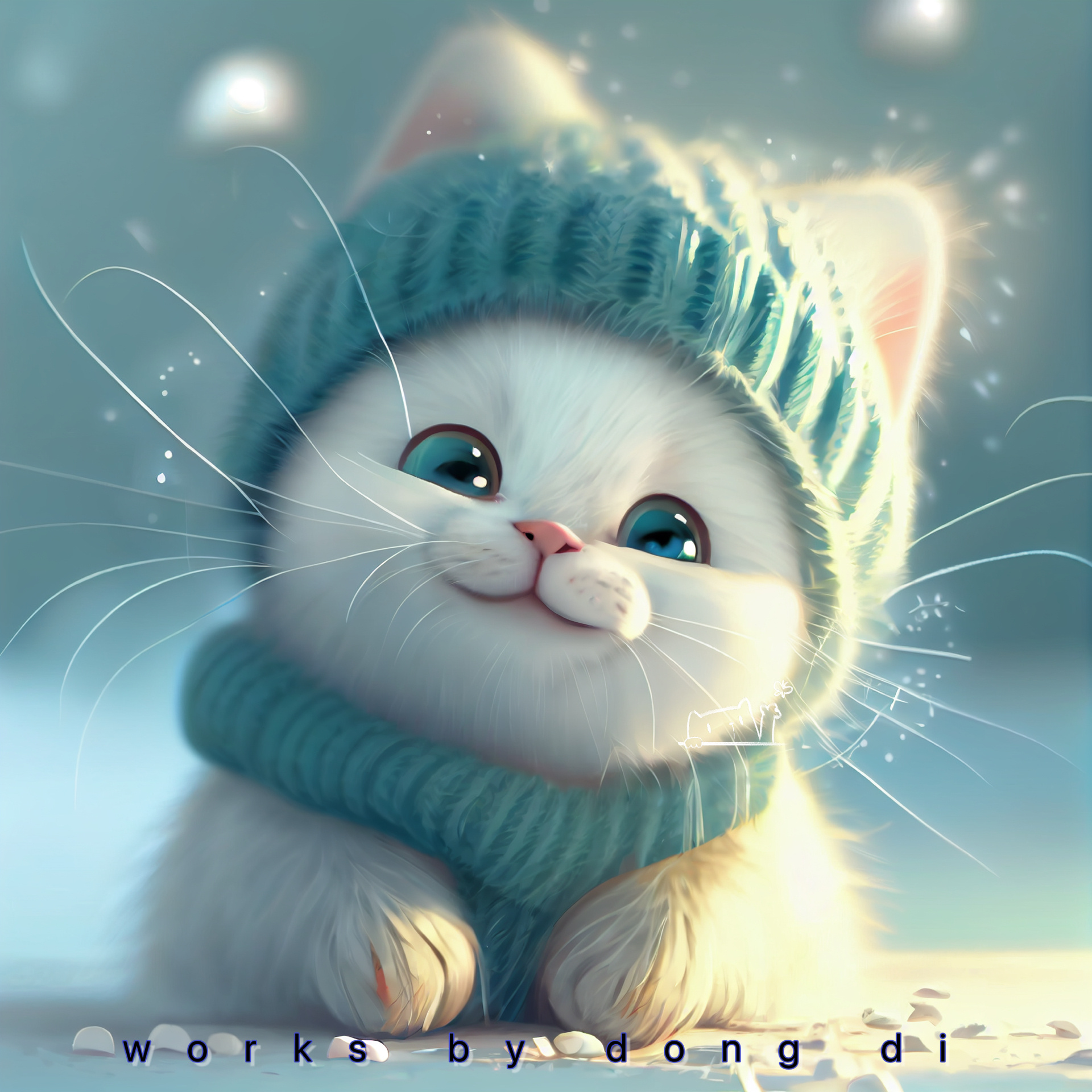 这只雪地小奶猫,简直.@hanlroe608的动态