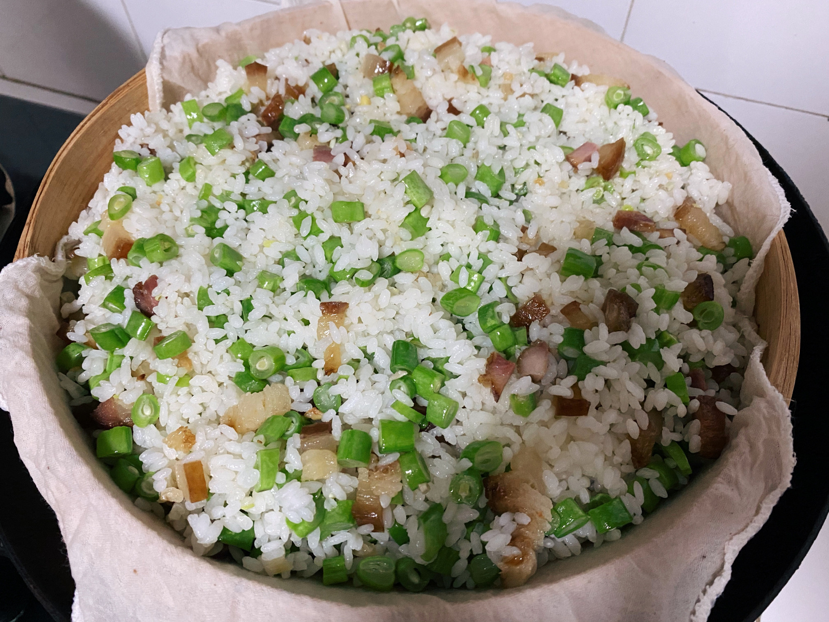 百吃不厌的腊肉豆角饭00 百吃不厌的腊肉豆角饭00