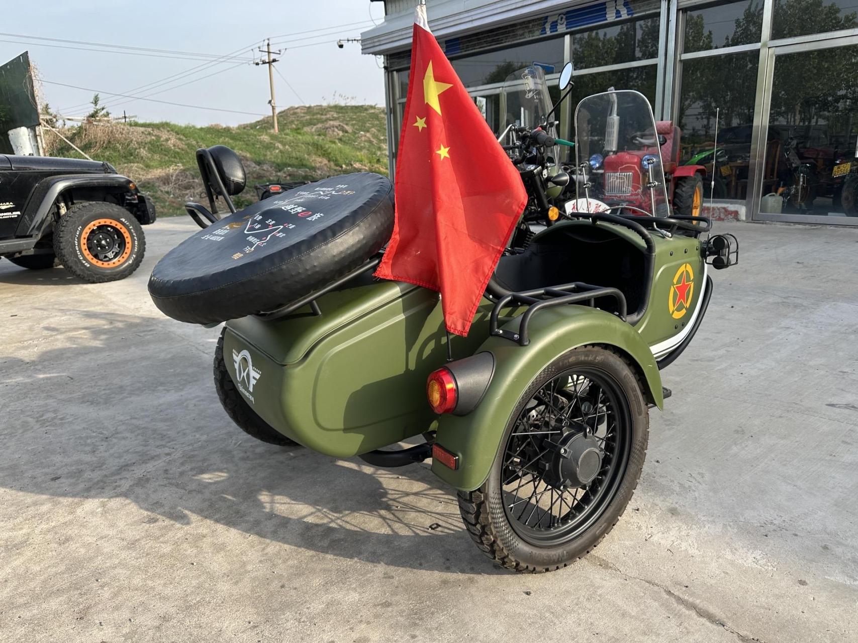 鑫源500边三轮挎子,车况看里程表就行了,实表一千多公里新车一样,免检