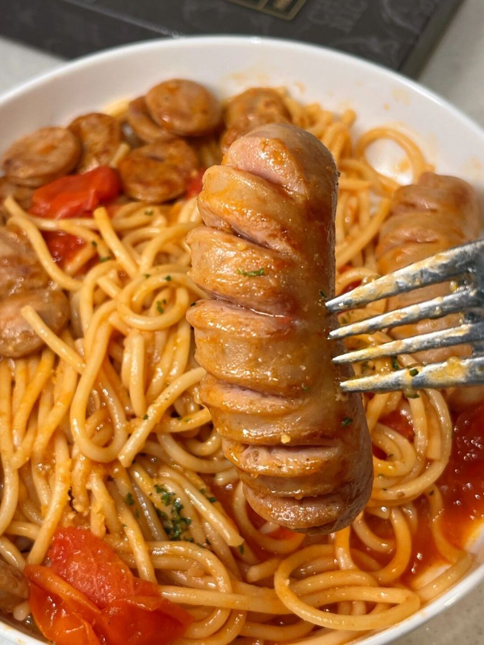 这做法的番茄烤肠面真的绝了!