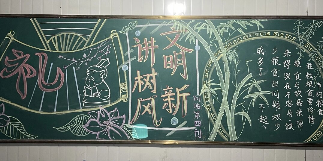 文明板报 讲文明,树新风 文明礼仪在心中