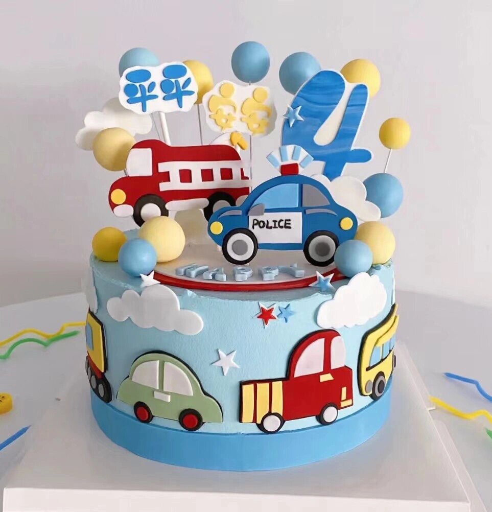 小男孩喜欢的汽车总动员蛋糕0709