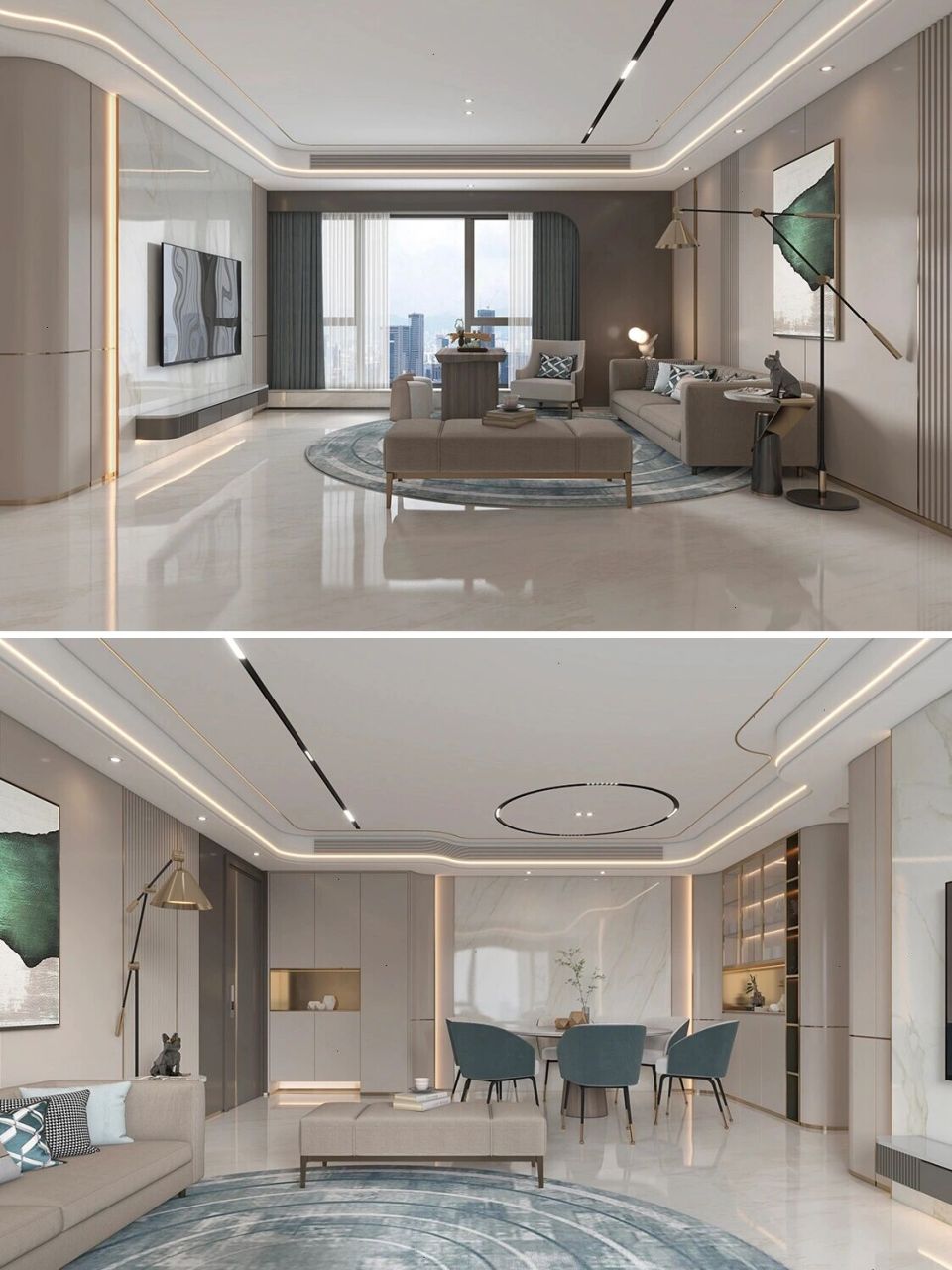 厦门·鹭江顶峰1号装修设计|现代时尚空间 ■层次感,档次感,时尚感于