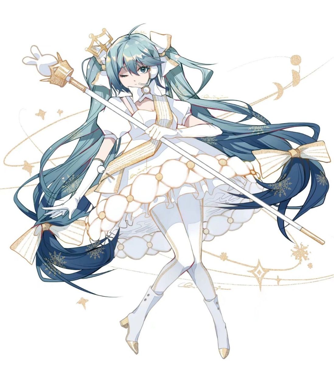 刚上大学喜欢,要毕业了依然喜欢 是2019年雪初音设计的六号