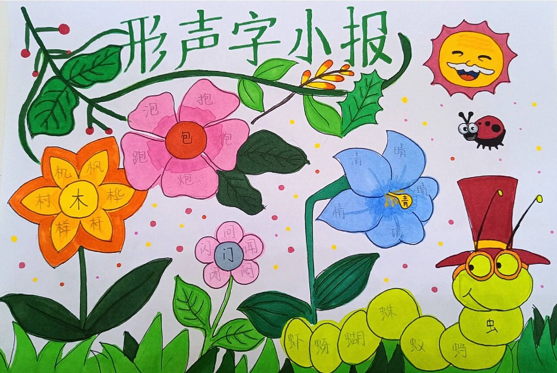 形声字小报 一年级下学期形声字小报