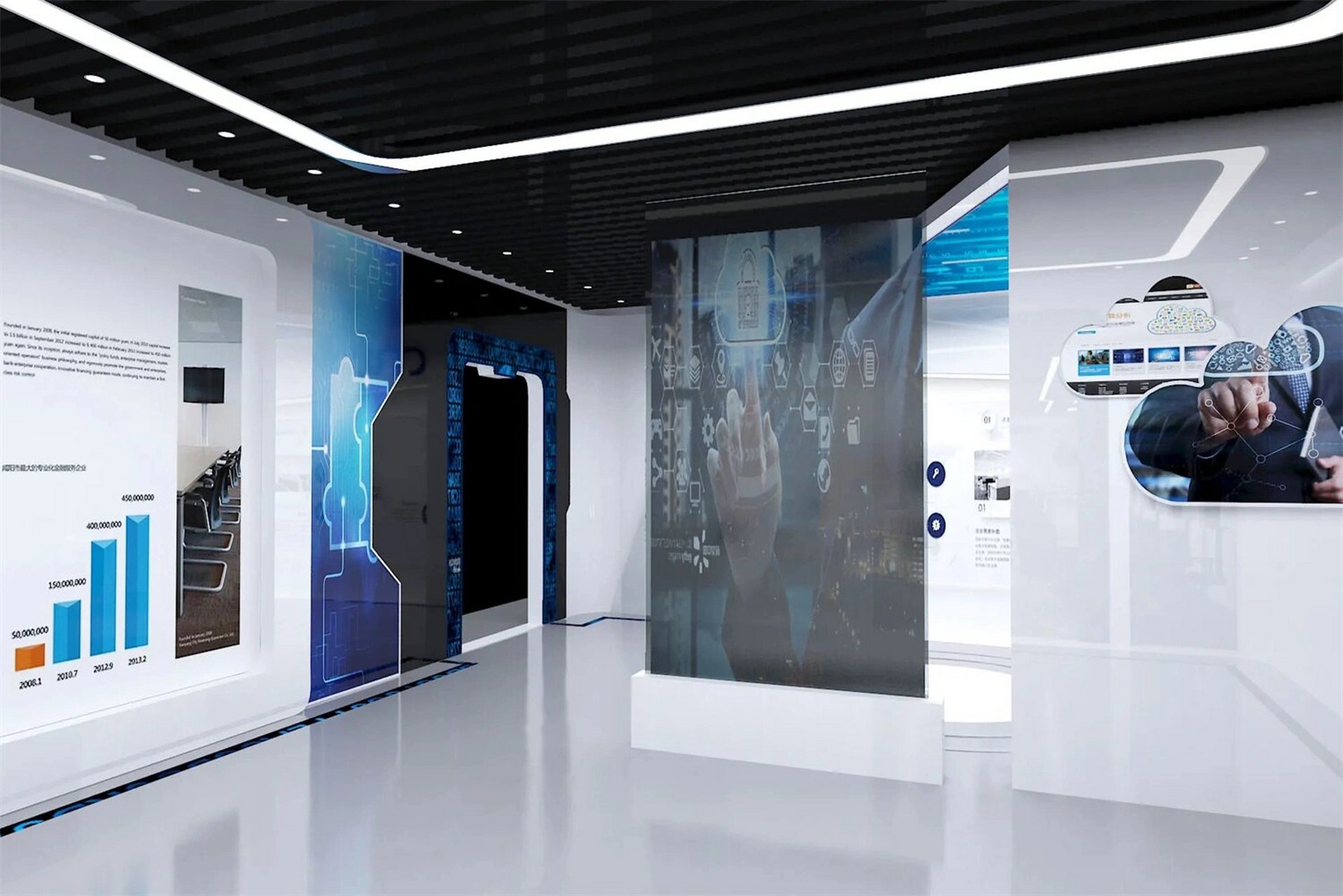 开创集团校企合作展厅·展馆设计|案例分享 展厅与教室结合,属于学校