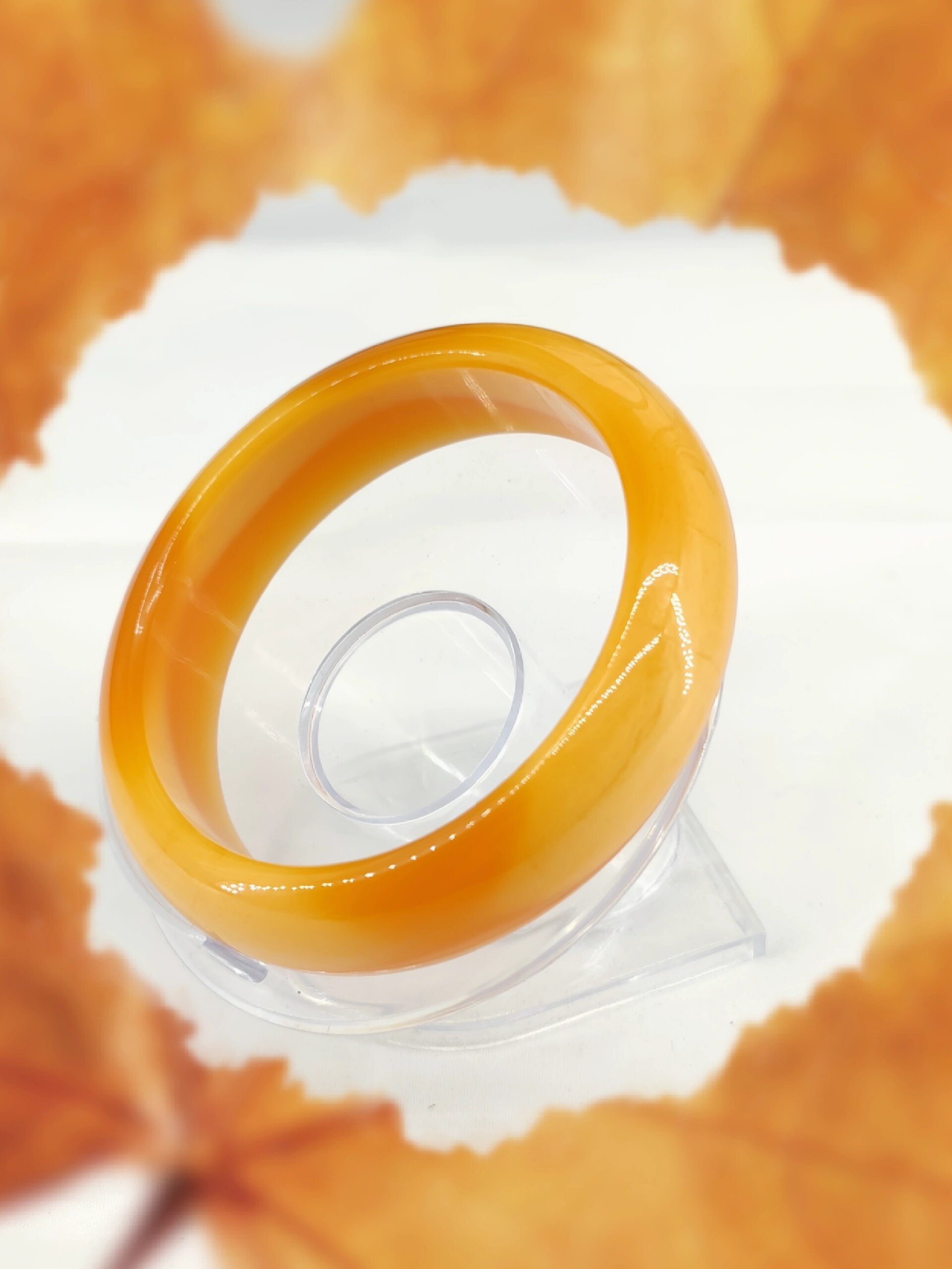 天然缅黄手镯精品黄龙玉鸡油黄镯子