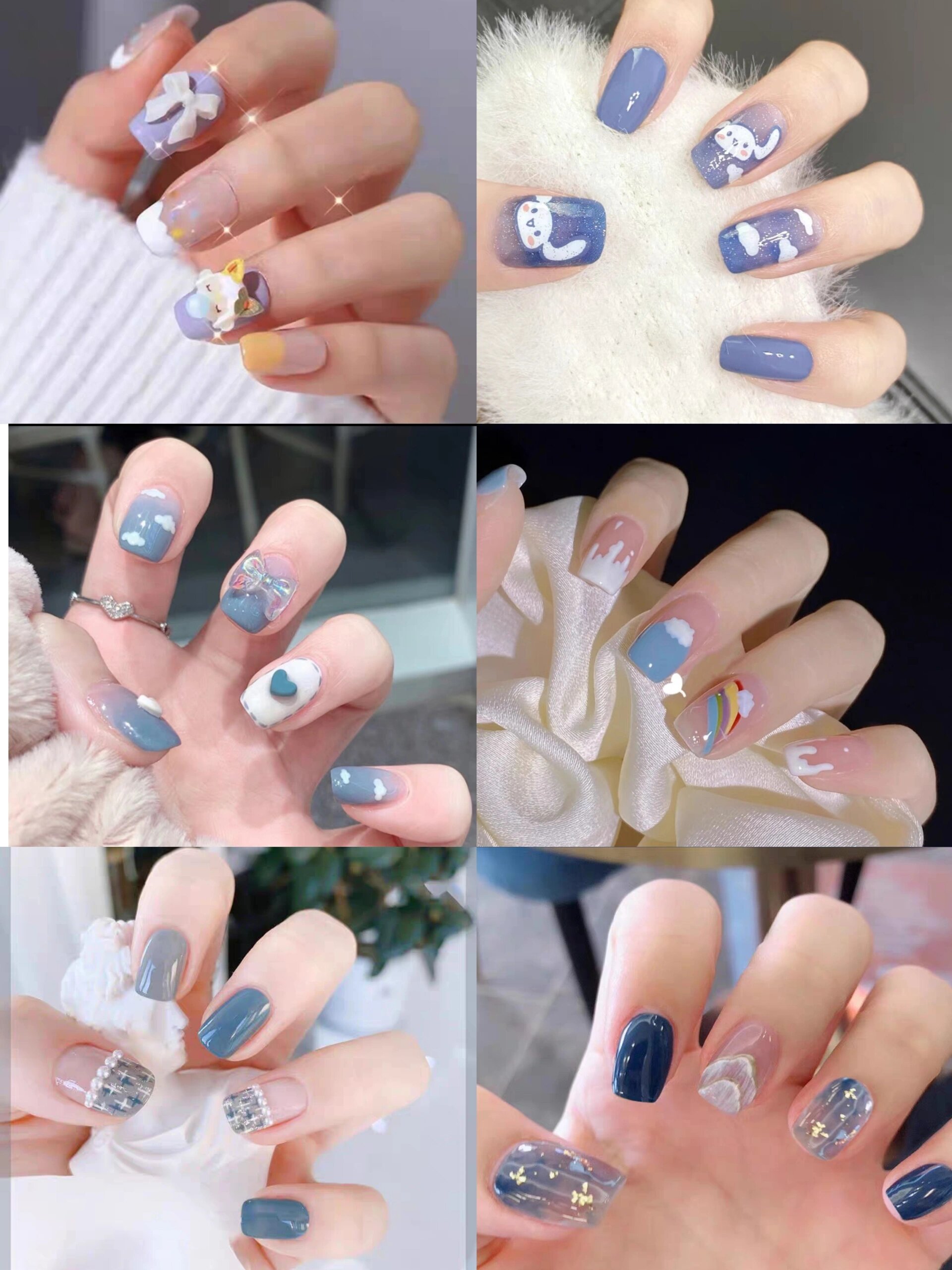 清新甜美气质美甲💅学生党显白可爱穿戴甲