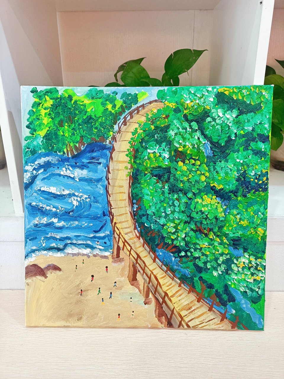 9岁‖红树林 画画比赛.宣传湛江美丽景色红树林