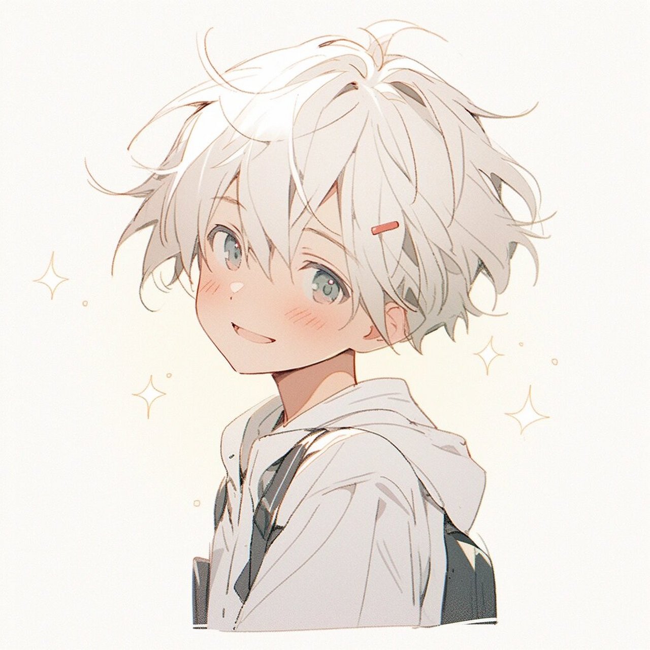 动漫男生头像|简约系画风|禁欲系少年| 图片头像均由midjourney77