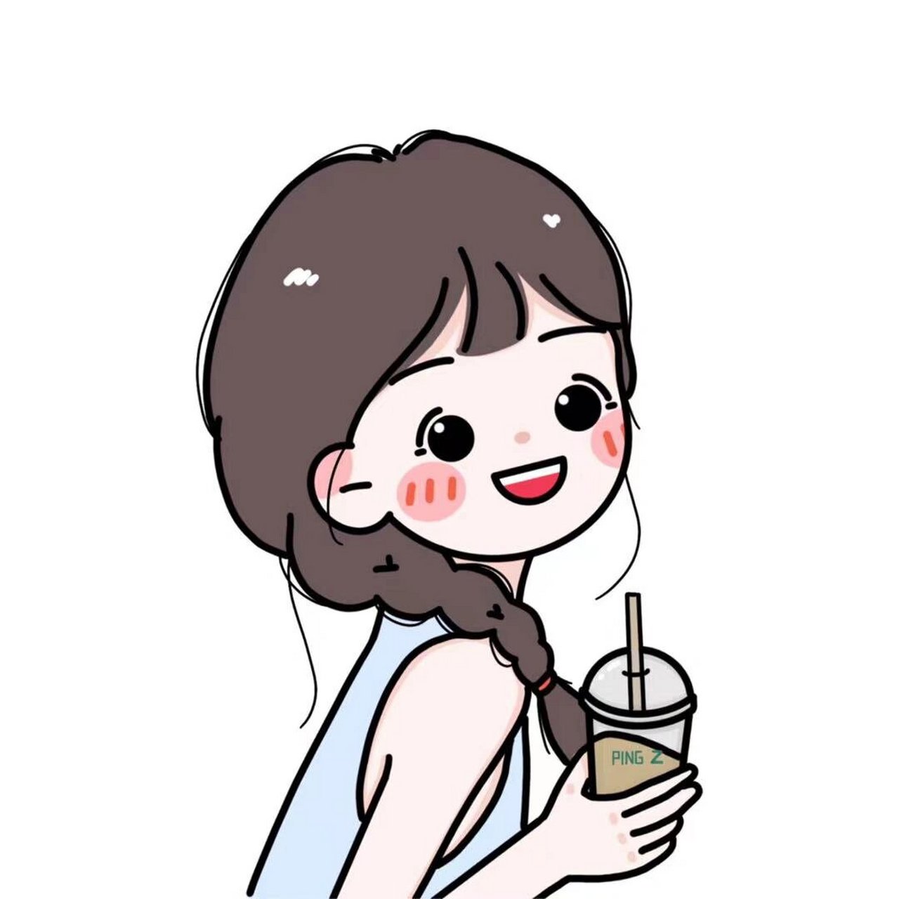 女头像图片 简约又可爱的q版小女生90 让人一眼爱上99 快挑一个