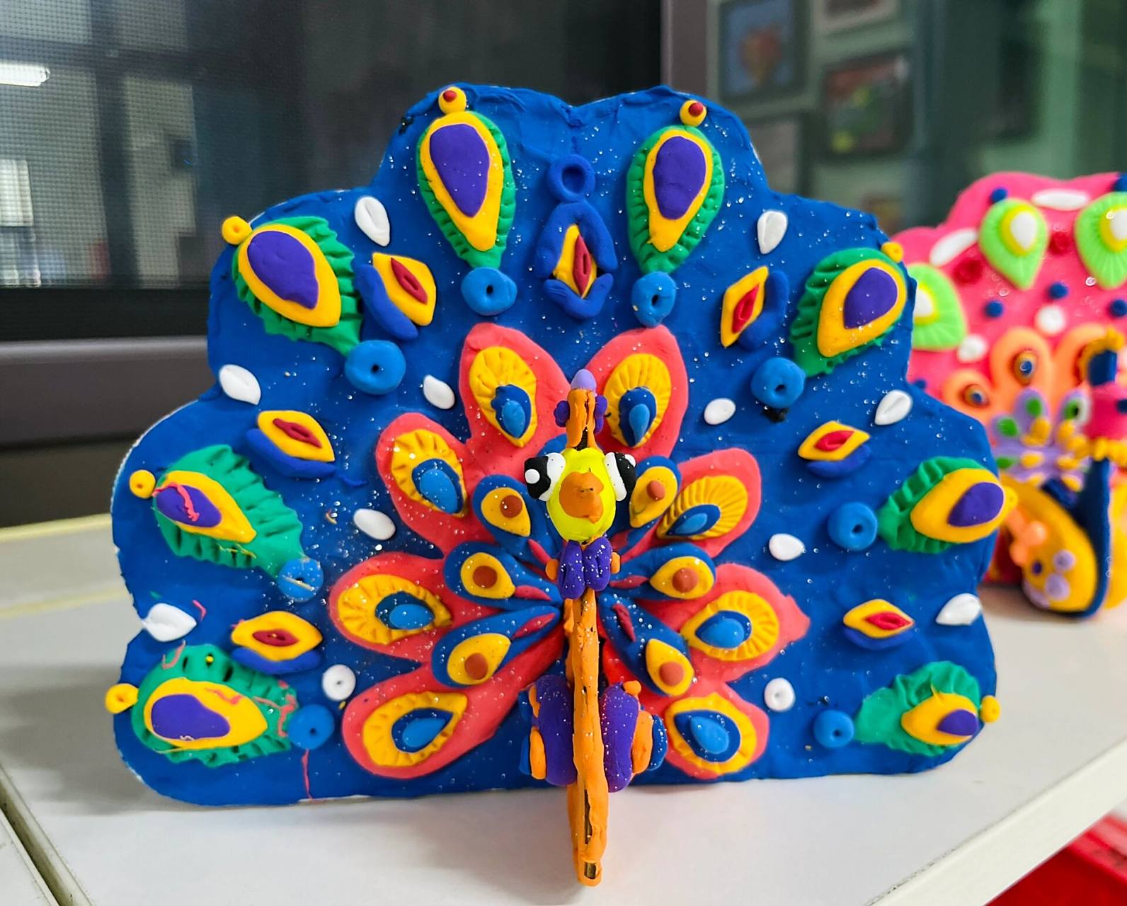 我是粘土吖——孔雀08 这么可爱,你确定不来找我捏粘土嘛