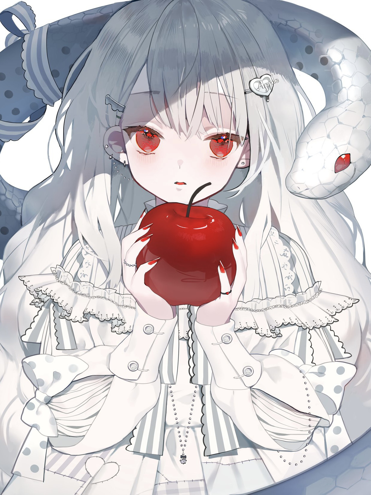 今天为大家介绍的是日本画师——夏炉( 	 夏炉的插画作品以少女为主