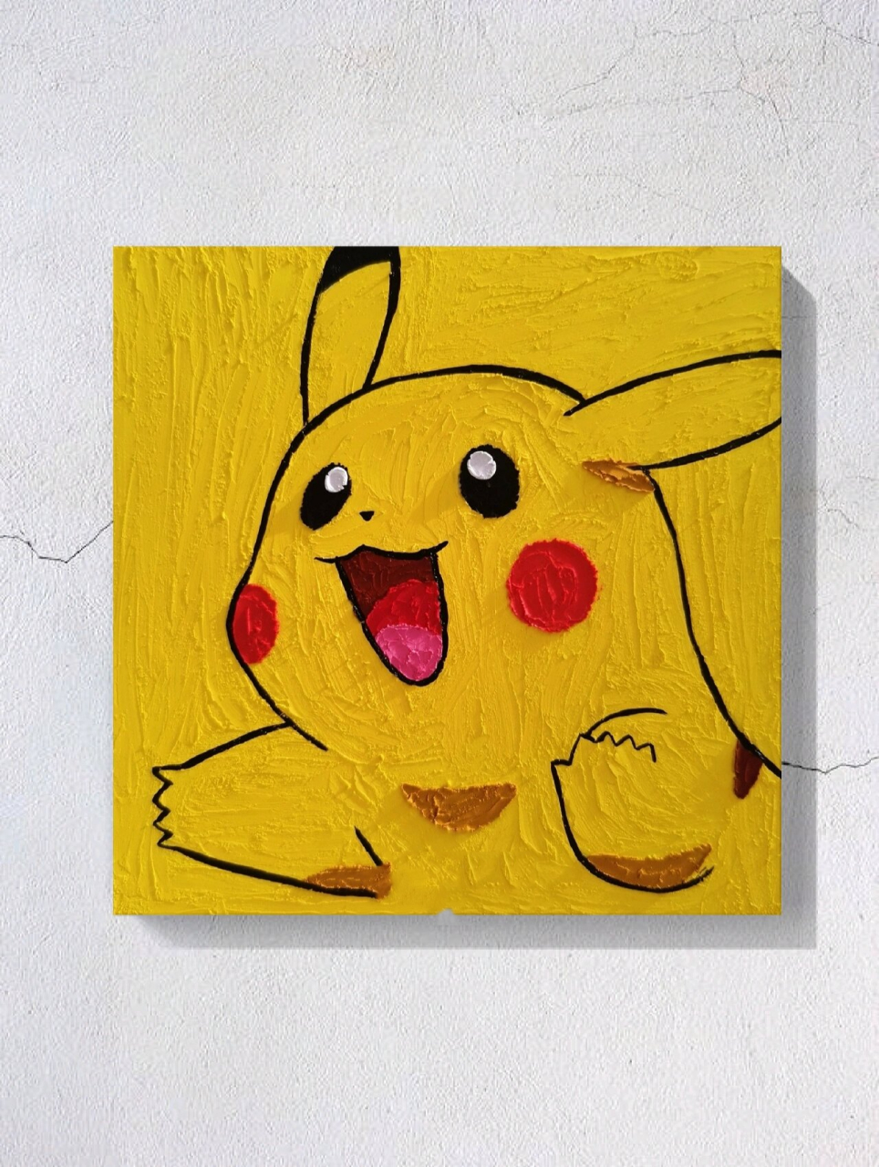 【油画棒系列】爱画啥画啥之—皮卡丘 皮卡丘 拍了线稿 95 90:彩