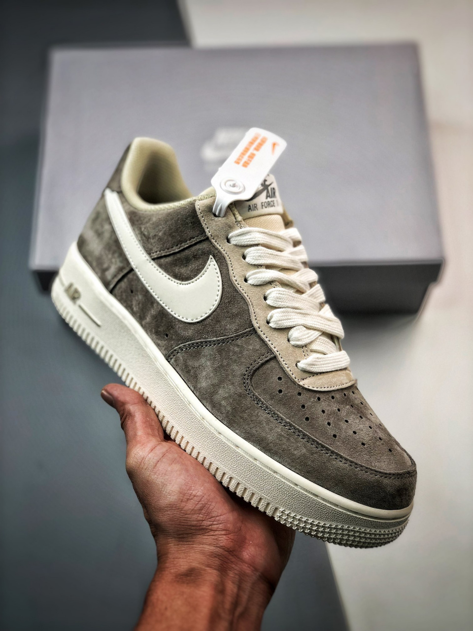 air force 1 07 low 深灰白麂皮 air force 1 07 low 深灰白麂 