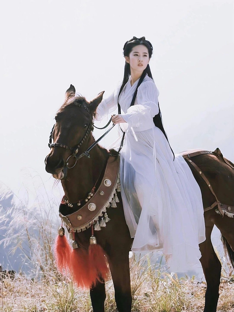 会骑马的女演员# 十几岁就会骑马的刘亦菲.