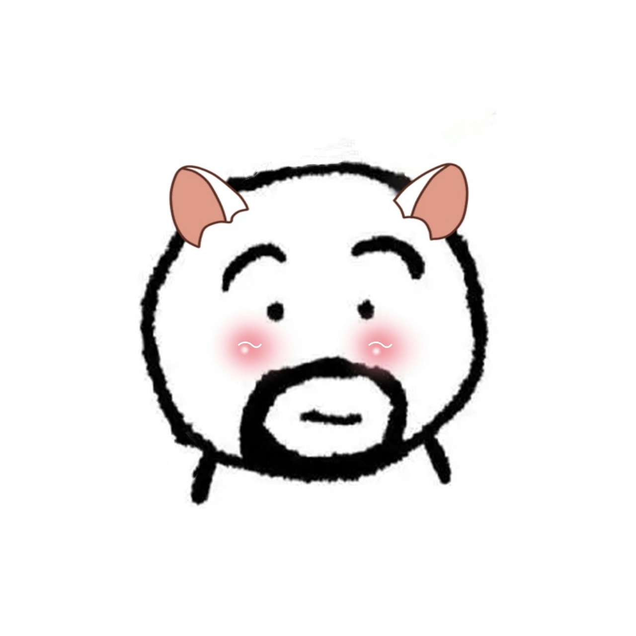 乌七八糟胡子大叔头像(84) 别人:参加女团 而你:打开美团 所以:青春没