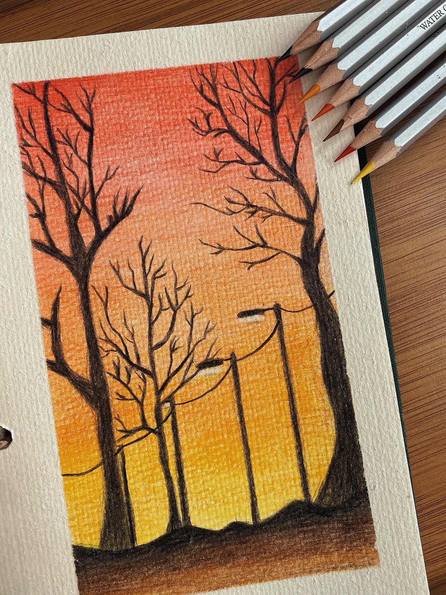彩铅风景画