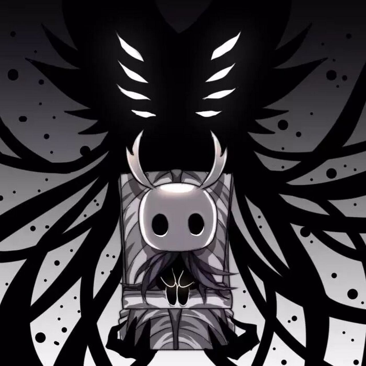 空洞骑士丝之歌dlc海报 (伪)_(:з」∠)_附加两张当时画的同人,能骗到