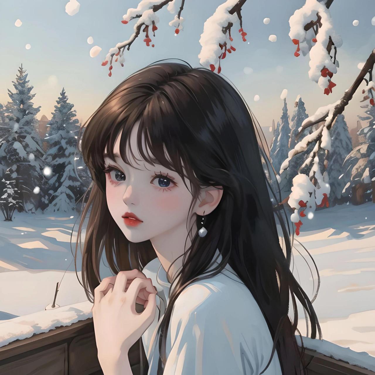 动漫温柔女头