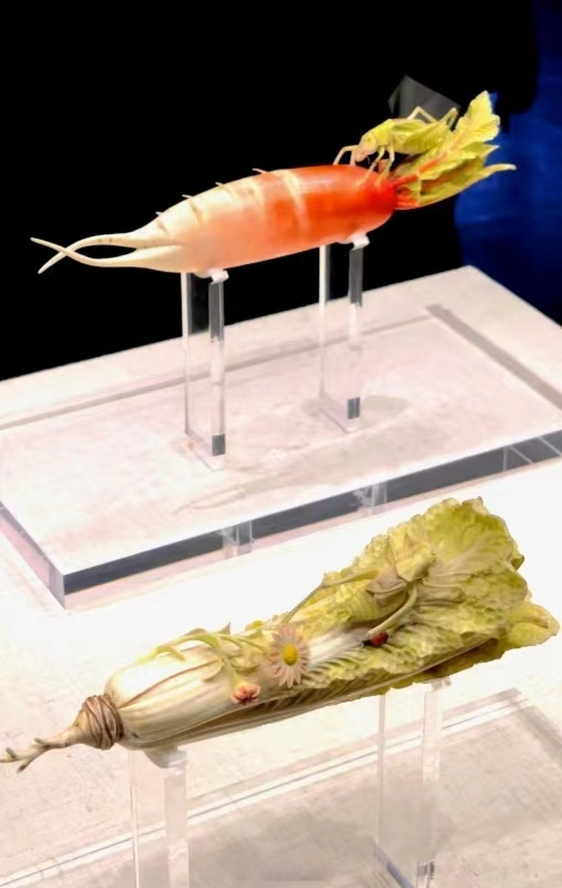 河南三百多年的萝卜白菜出窖了#  近日,河南博物院藏品象牙萝卜白菜