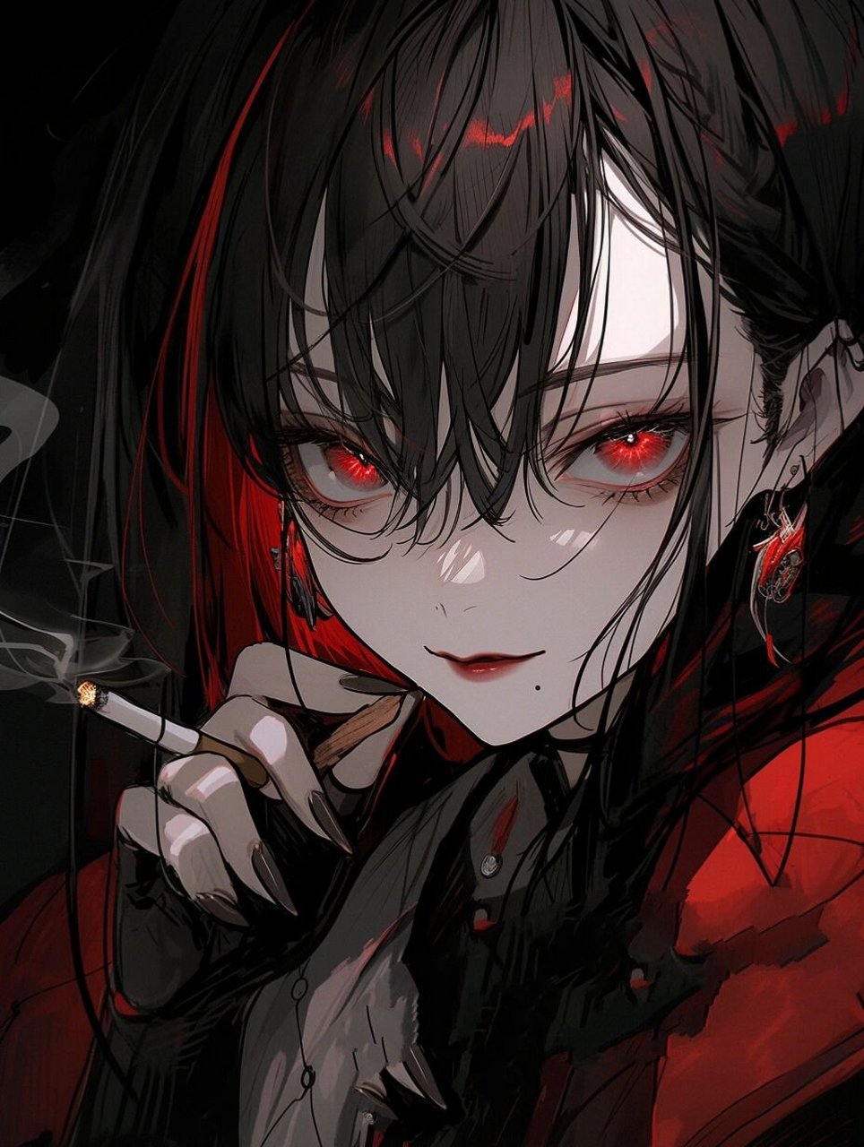 抽烟的女孩cool ✨✨✨ 禁止搬运/商用/二改 ✨✨✨