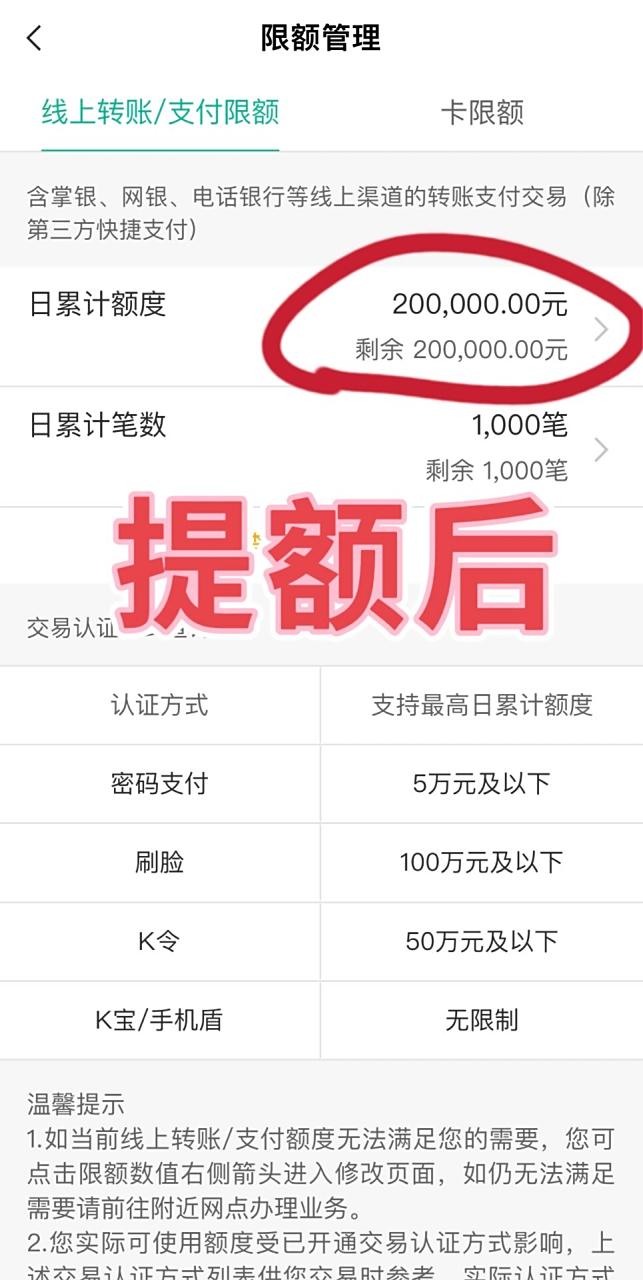 农行限额了怎么办?