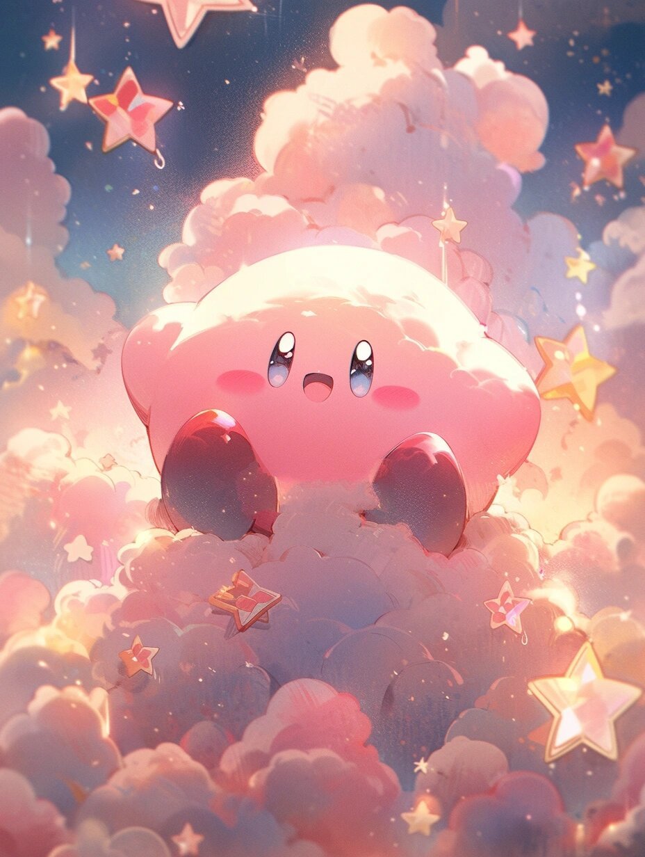 78唯美壁纸|无敌可爱的星之卡比78