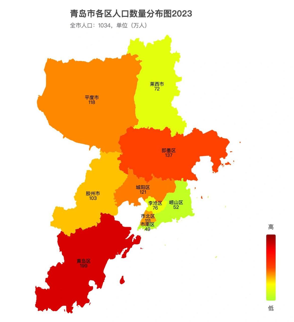 青岛人口密度热力图图片