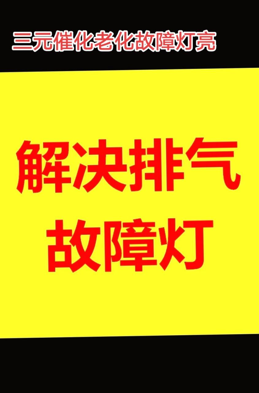 排气故障灯亮怎么消除图片