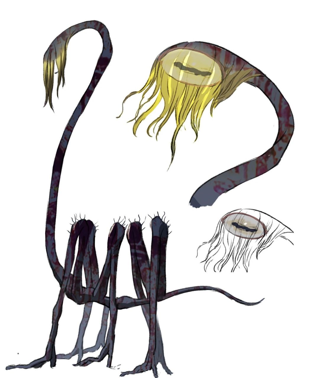 怪物图鉴1 伪装成路灯的路灯怪,因缺少灯泡而焦虑的路灯怪,会悄悄尾随