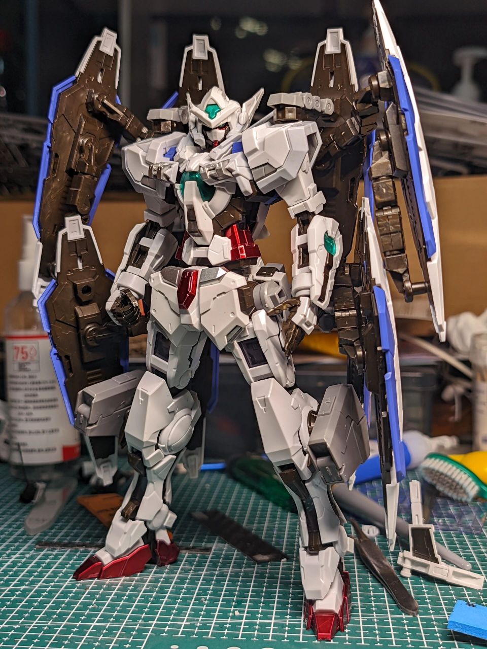 白色正义女神 大班8816a-白色正义女神素组分享 以下是我在拼装过程中