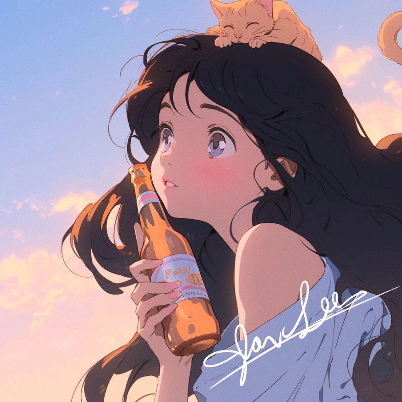 治愈头像 | 爱喝果酒的女孩子 女孩子也爱喝酒,但是不酗酒,没毛病啊