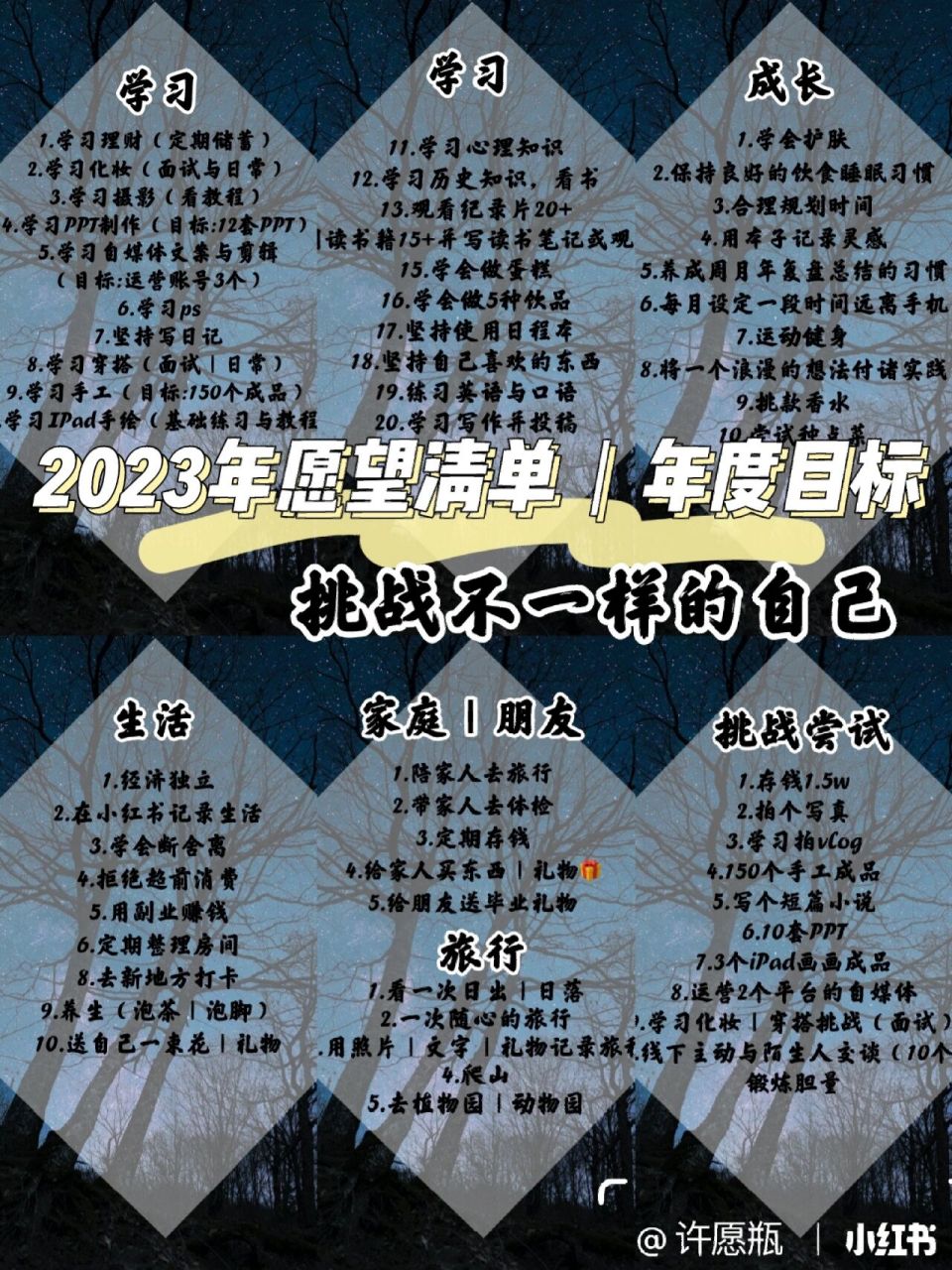 新年新气象,今天想和大家分享一下瓶子的年度计划目标|愿望清单,大家